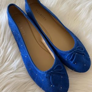 Talbots suede leather flats. Brand New
